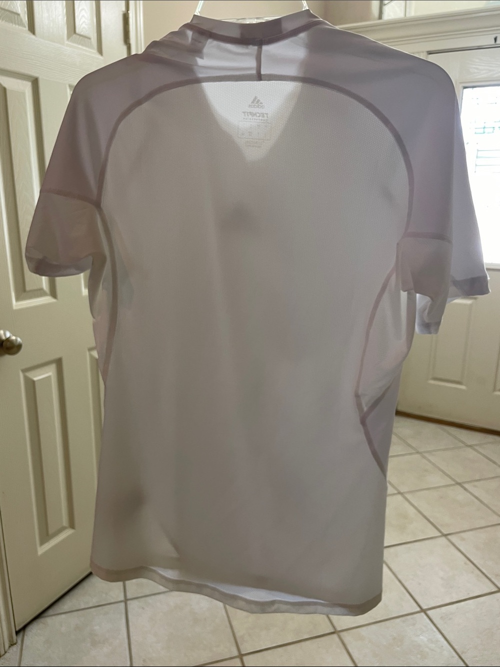 adidas White Performance Short Sleeve Tee with Center Logo
Size L - Picture 12 of 12